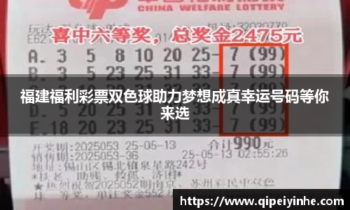 福建福利彩票双色球助力梦想成真幸运号码等你来选